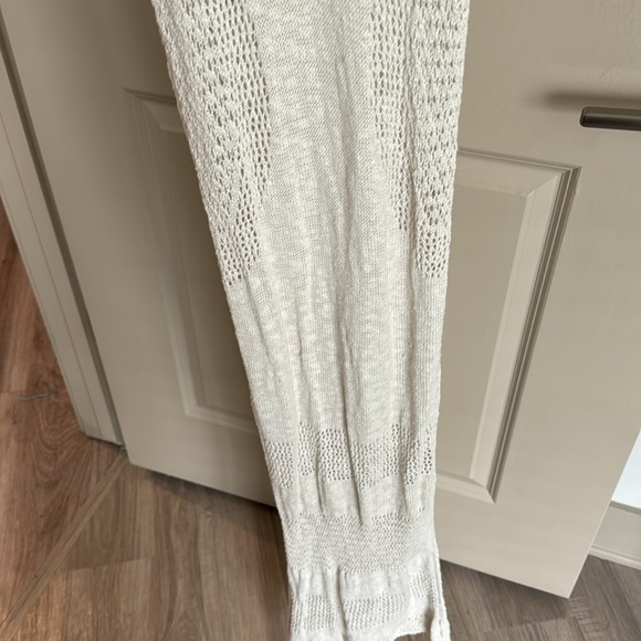 abercrombie & fitch crochet maxi coverup swim dress off white eggshell beige xs - Picture 8 of 8